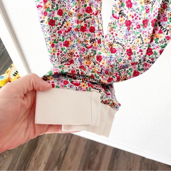 Cath Kidston Pajama Pants Women's Medium Ditsy Floral Jogger Style Jersey Knit - Picture 4 of 7